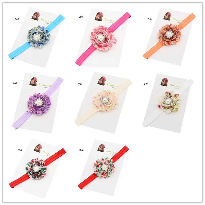 1 шт. потертые цветы банты для волос аксессуары новорожденных|flower hairband|bow headbandhair