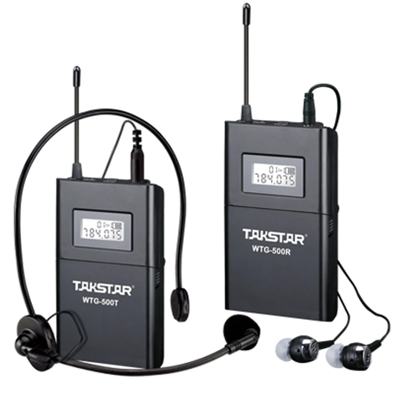 Высококачественная Беспроводная система туристического гида Takstar WTG500 UHF PLL