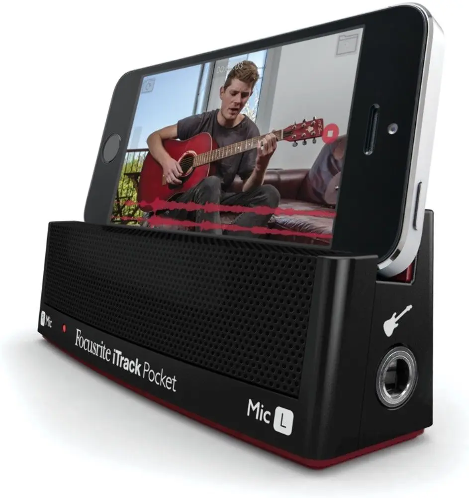 Focusrite iTrack карманный портативный стерео микрофон для Ютуб музыкальный гитарный