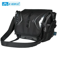 inbike large capacity cycling bike accessories waterproof bike bag handlebar front tube bag bicycle pocket shoulder backpack h 9