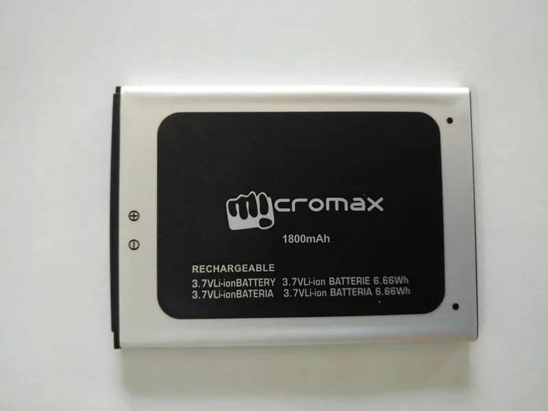 Новый высококачественный литий ионный аккумулятор Micromax Q413 1800mAh для мобильного