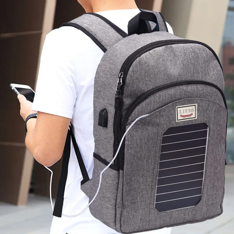 Бейль Панели солнечные Мощность рюкзак Внешний USB зарядки сумка большой Ёмкость