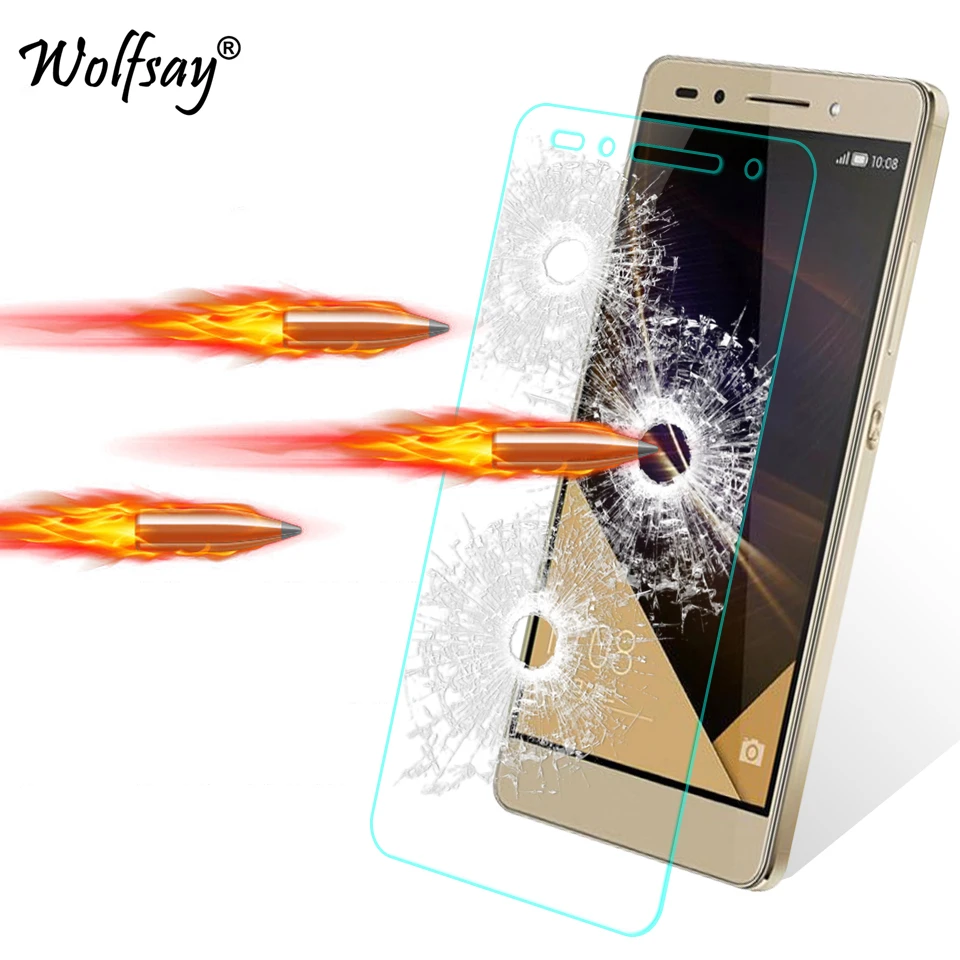 2 шт. Защитное стекло для Huawei Honor 7 закаленное защитная стеклянная пленка телефона