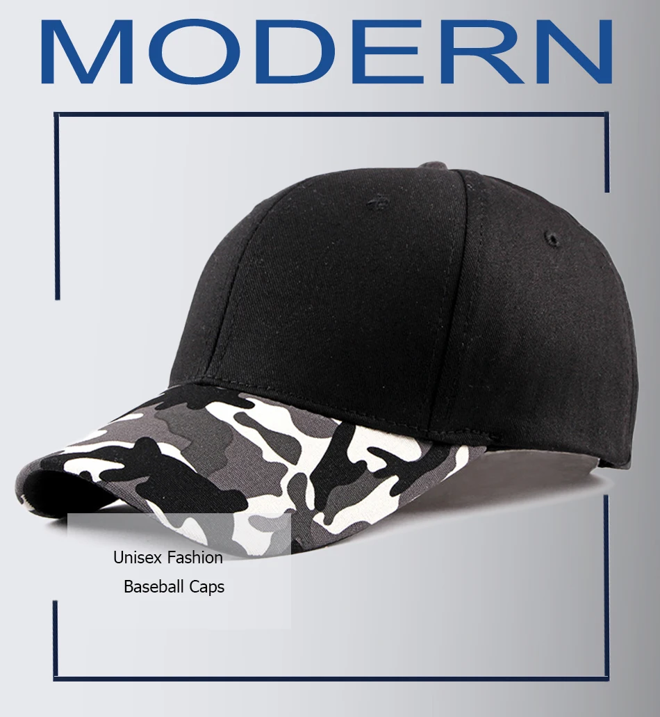 FS White Streetwear Patchwork Camouflage Baseball Caps Custom Full Cap Women Men Gorra Camuflaje Snapback Hats