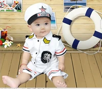 baby infant clothes dress girl outfit navy costume party birthday newborn photography props summer 0 12 months