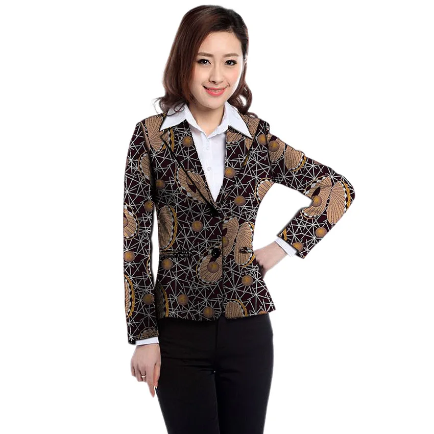 Африканская одежда женские блейзеры с принтом slim fit Анкара модный костюм куртки на заказ свадебные куртки официальный костюм