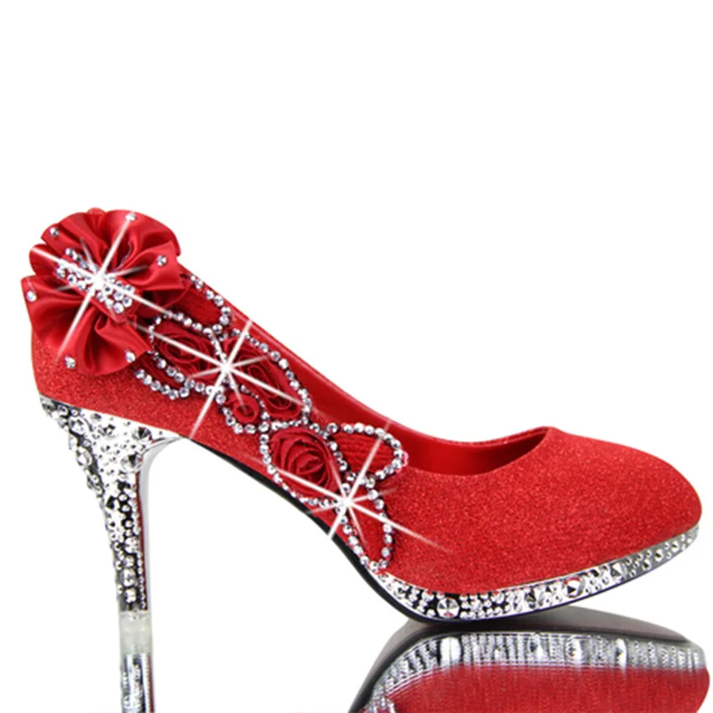 red 8cm Яркие свадебные туфли; женские туфли-лодочки; пикантные женские туфли на очень высоком каблуке; модная женская обувь для вечеринок; тонкий каблук 8 см; 10 см; YX721 - Цвет: red 8cm