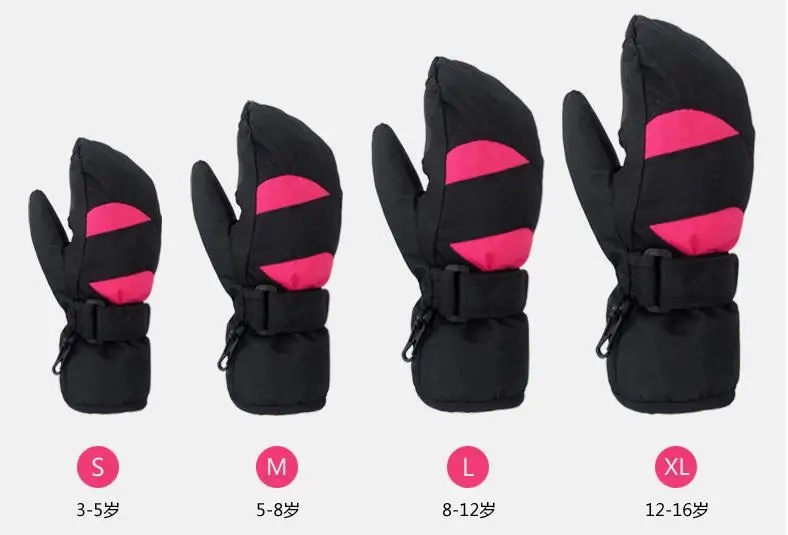 Children glove winter warmest baby girls gloves boy ski snowboard riding windproof waterproof mittens For 3-15 year | Детская одежда и