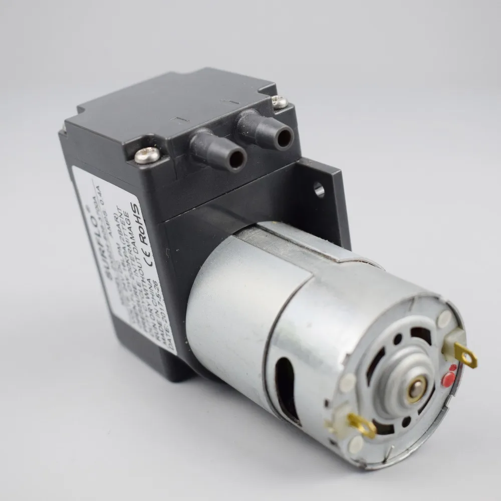 12V DC мини высокий вакуумный насос 55 кПа безмасляный воздушный высокого потока 3LPM