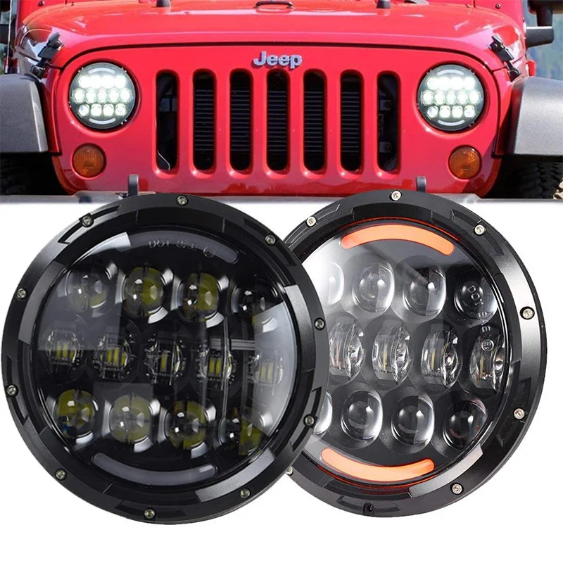 Светодиодные фары для Kenworth T2000 T 2000 1998 2010 тракторный прицеп грузовик лампы Jeep Wrangler
