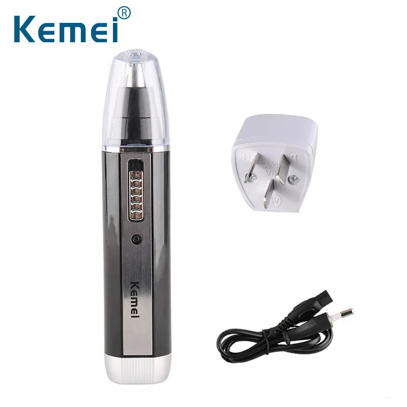Kemei KM-6630 4 в 1 Профессиональная Мода Электрический перезаряжаемый триммер для носа