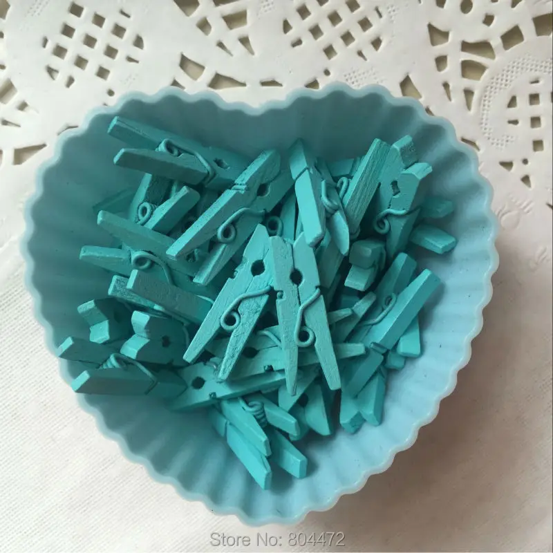 25 мм Мини натуральные деревянные для одежды фотобумага колышки прищепки