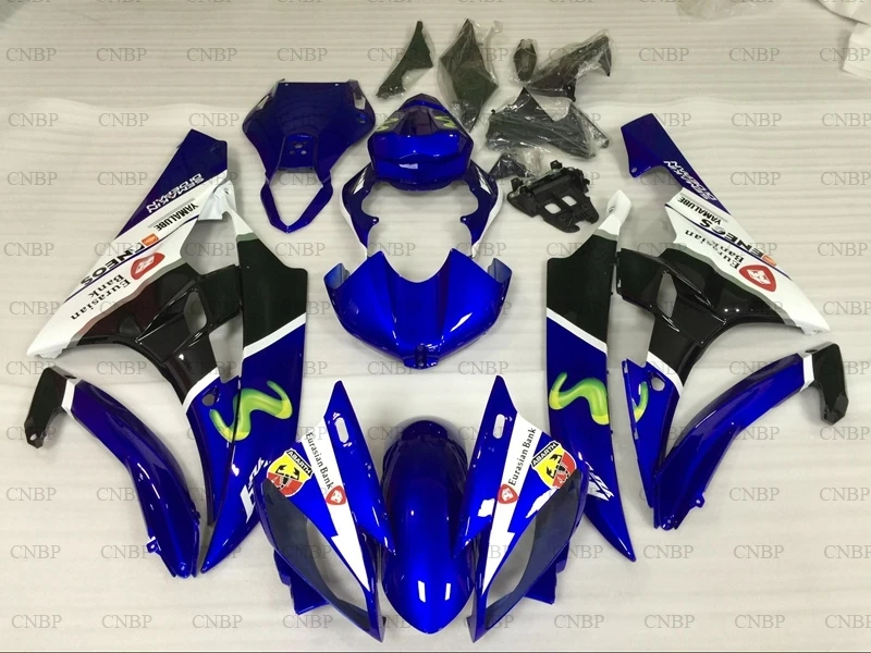 YZFR6 2006 2007 набор для всего тела YZF600 R6 07 Пластиковые обтекатели 06 синие белые черные
