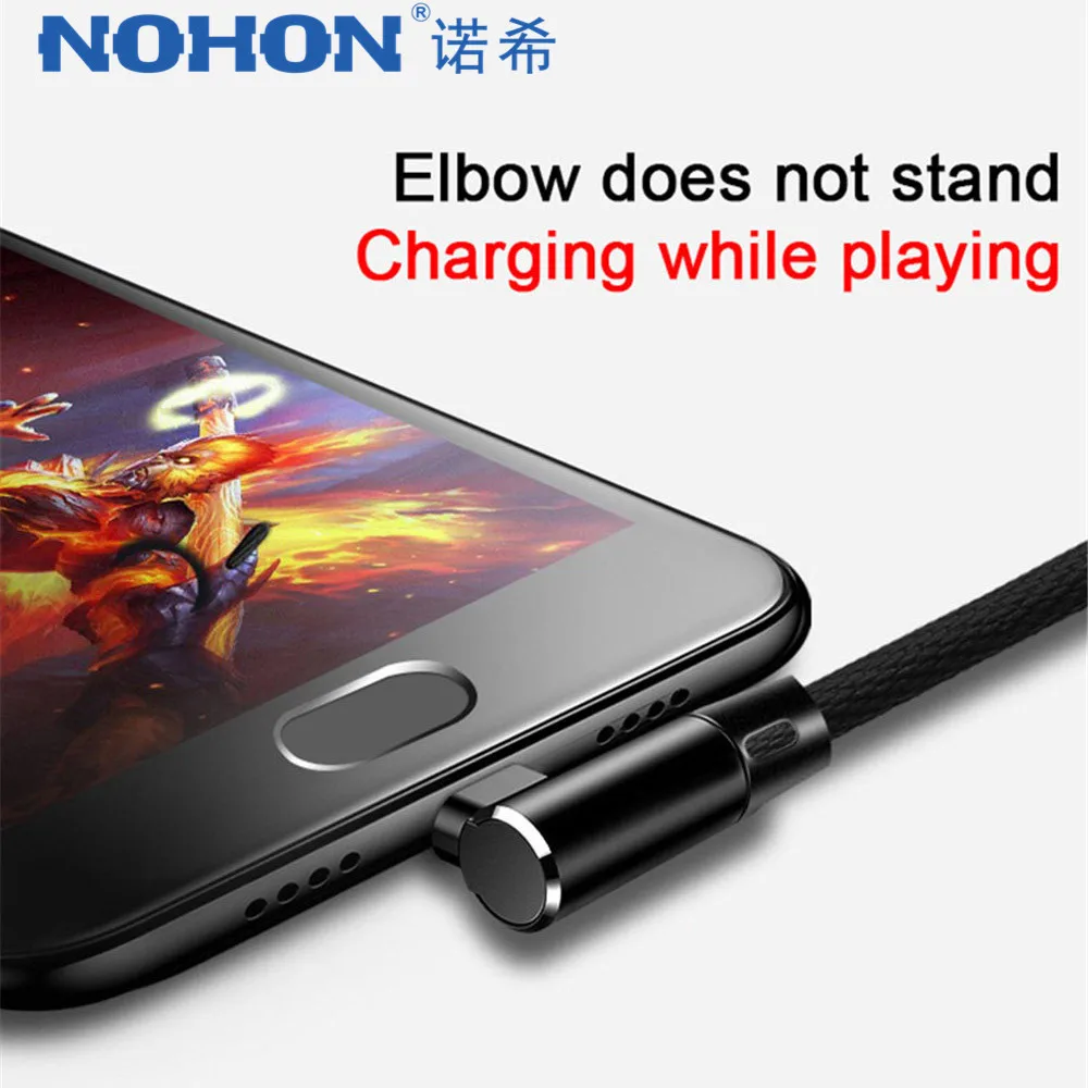 NOHON usb type-C кабель для SamSung Gaxaly S8 Plus Note 7 быстрой зарядки Xiaomi Mi5 huawei Macbook локоть