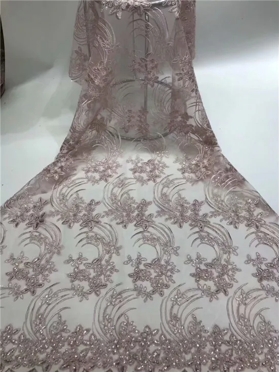 Latest African Lace Fabric Embroidered 3d Flower Nigerian Fabrics High Quality Lovely French For Dress | Дом и сад