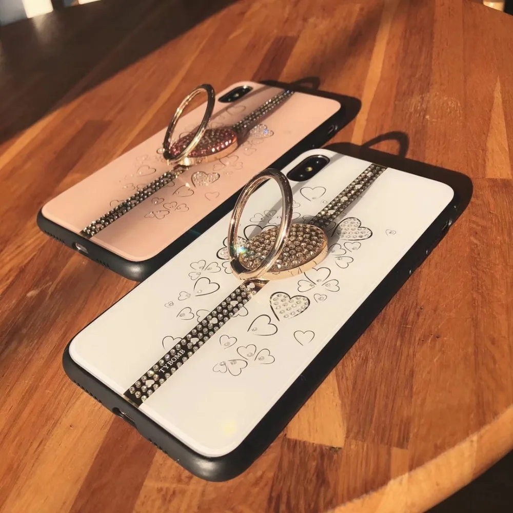 Роскошный Алмазный чехол с подставкой для iphone 6 6s 7 8 Plus X XR XS MAX 6plus 7plus 8plus Dream Bling
