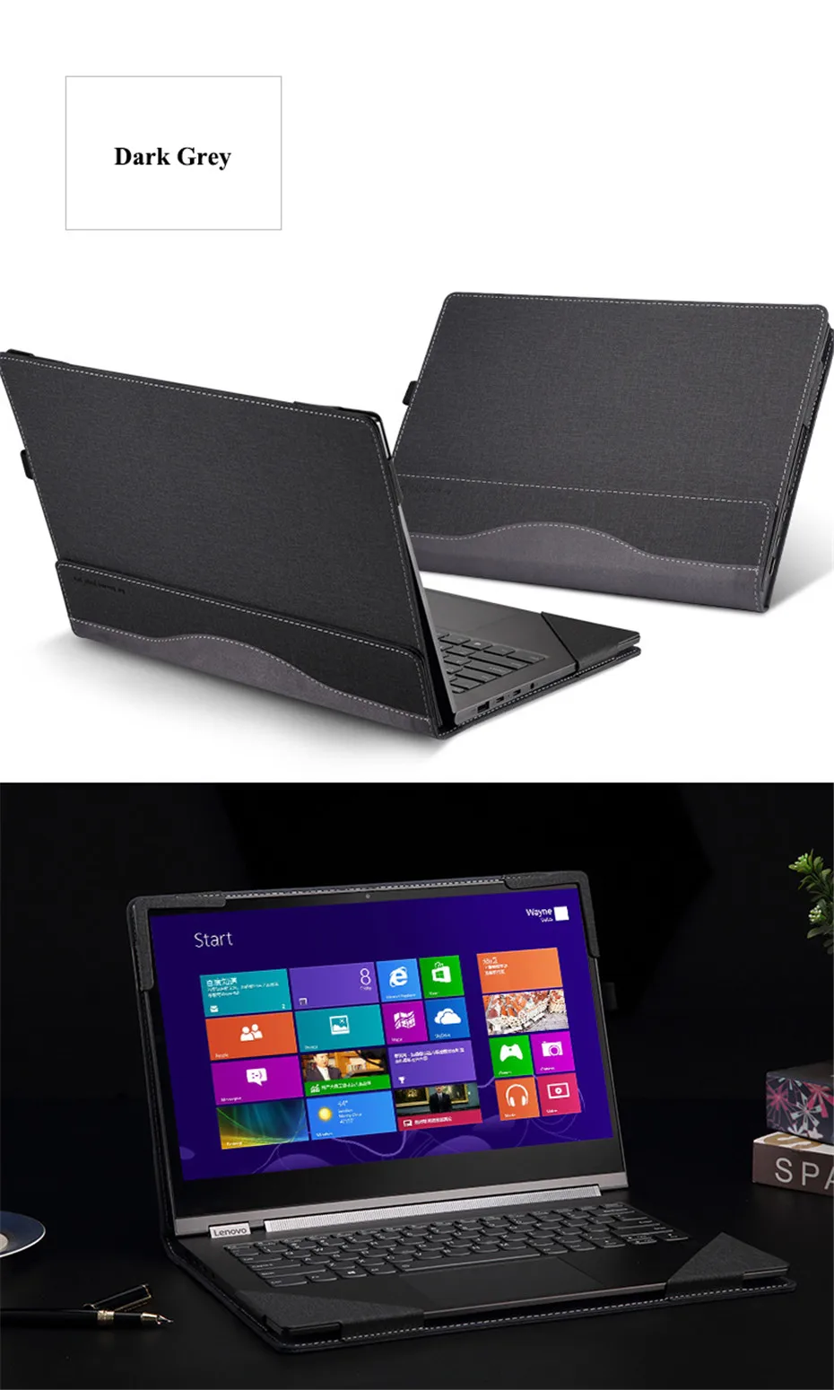 Чехол для lenovo Yoga C930 13,9 дюймов Yoga 920 910 сумка для ноутбука lenovo Yoga 7 Pro 6/5 Pro съемный чехол из искусственной кожи