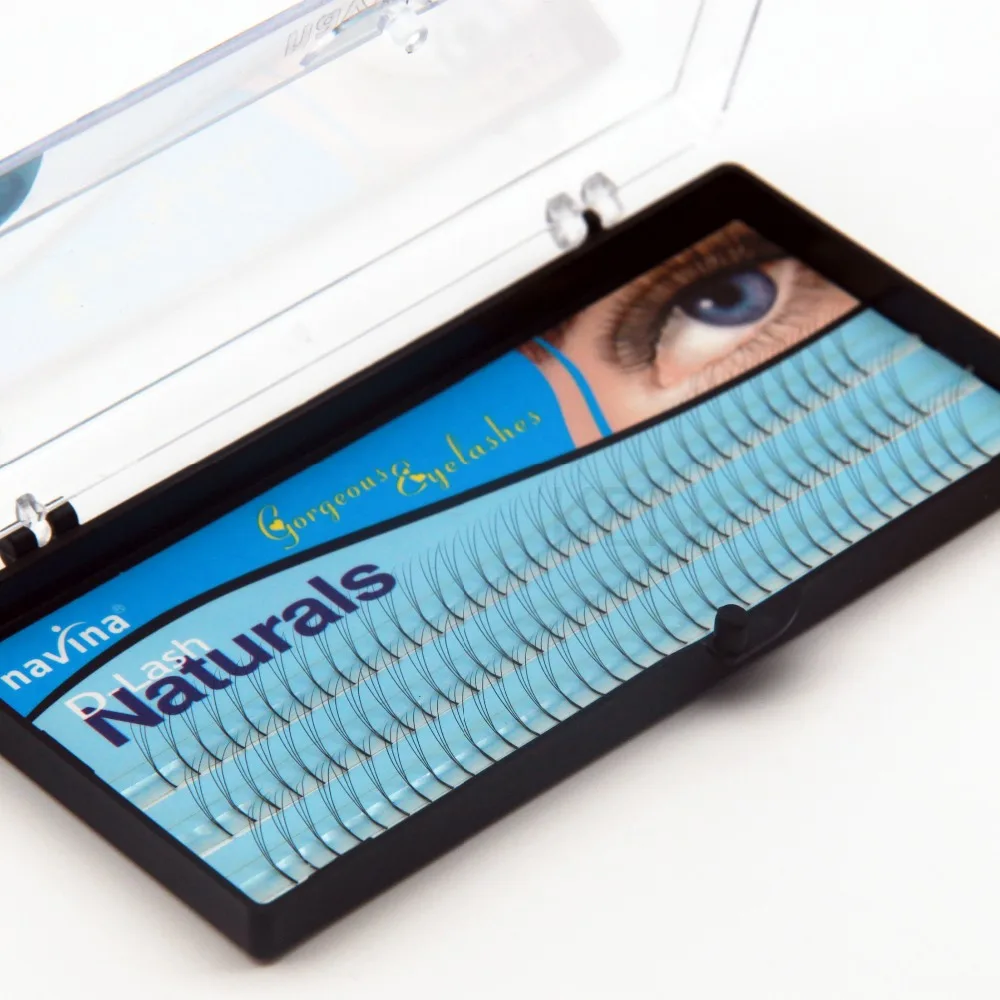 Navina D-Lash Curl Knot Free 3D W Lash накладные ресницы натуральный черный индивидуальное наращивание ресниц 12 мм 10 мм 8 мм поддельные ресницы