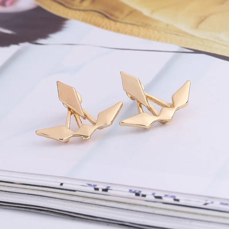 RONGQING 12pair/lot Leaf earrings for women 2018 New Fashion Jewelry Statement Ear Studs Free shipping | Украшения и аксессуары