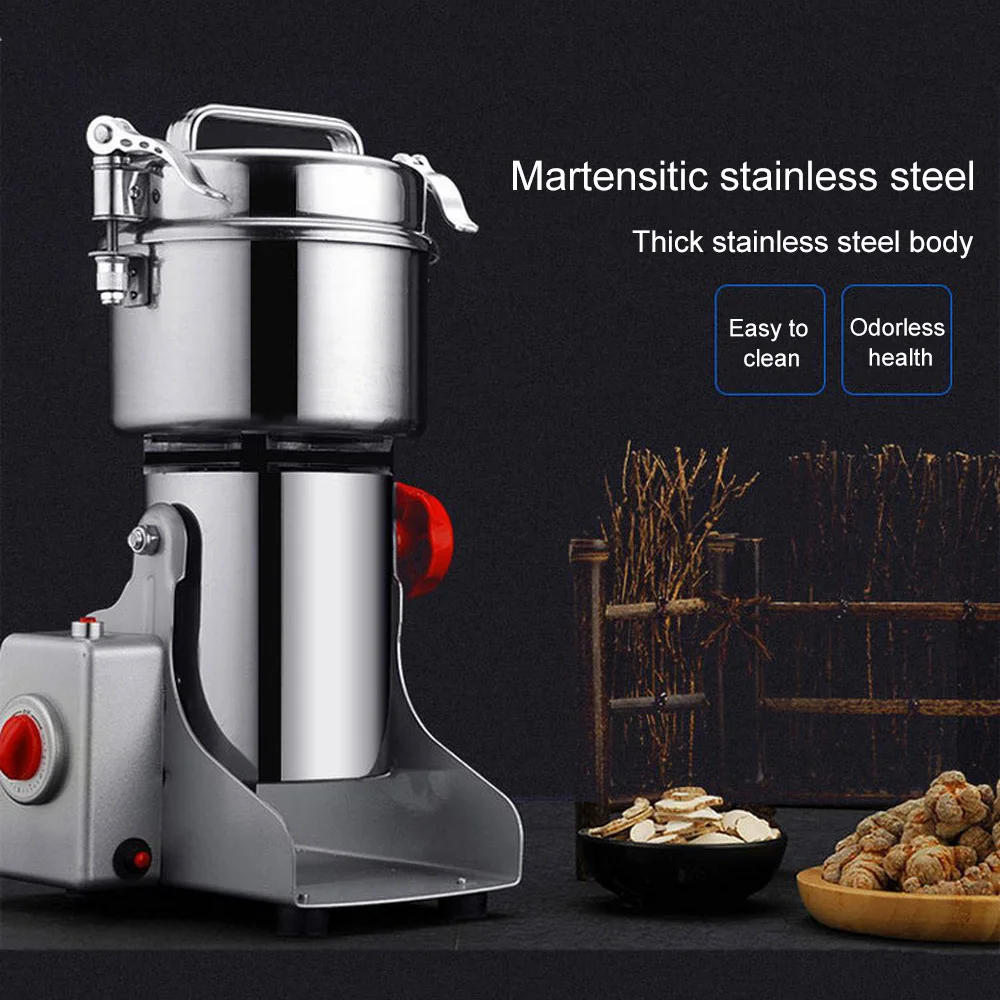 700 г высокоскоростная мельница для зерна, интеллектуальная дробилка для специй, злаков, электрическая дробилка для зерна, травяного порошка, мельница для сухих пищевых продуктов