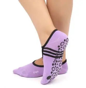 

1pair/lot Women Anti Slip Bandage Cotton Socks Ballet Socks Dancing Sock