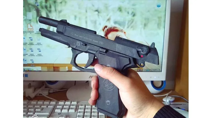 Belletta M9 пистолет Бумажная модель оружие пистолет 3D ручной работы рисунки военные головоломки игрушки