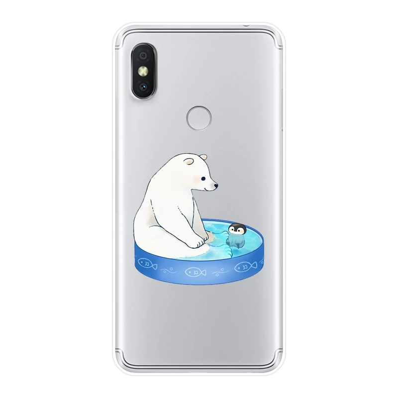 Мягкий силиконовый чехол для телефона Xiaomi Redmi S2 6A 5 Plus 4A Милая задняя крышка