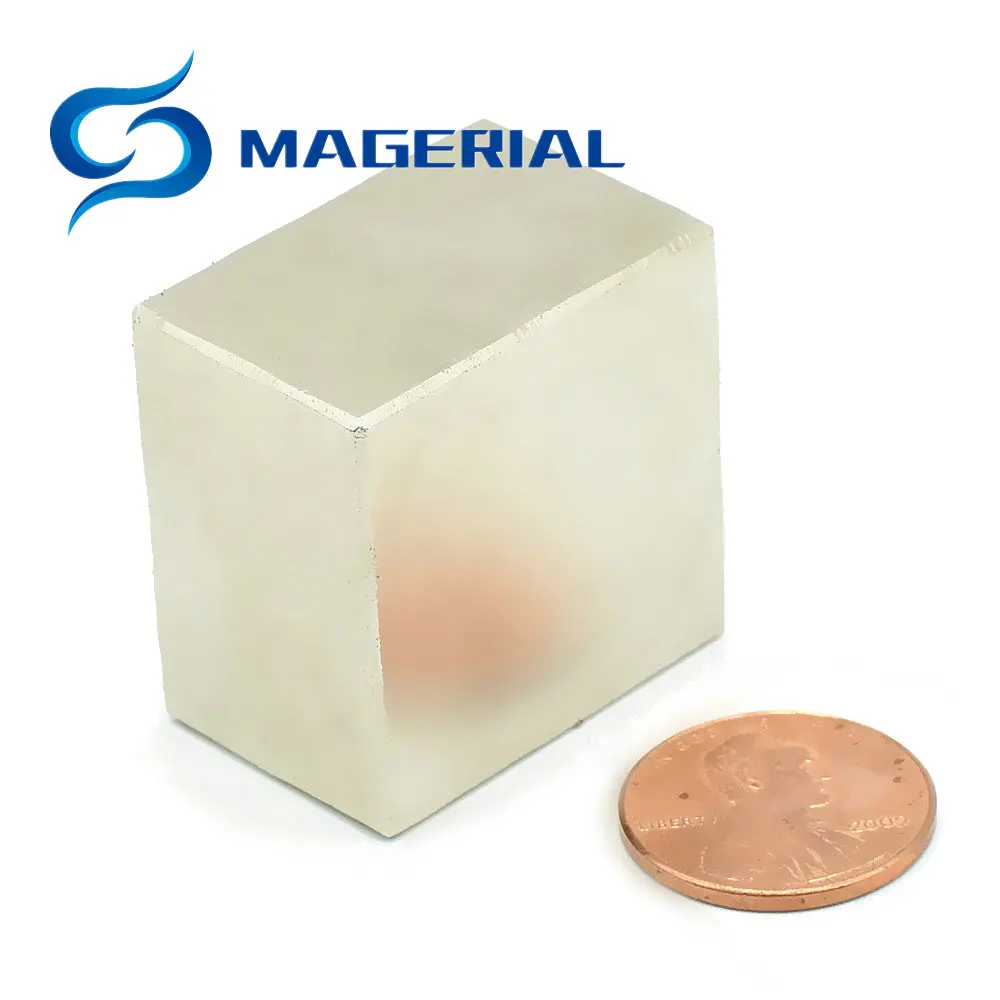 N52 Сильный NdFeB магнит 40x40x20 50x50x25+/-0,1 мм мощный счетчик воды магниты фильтра Неодимовый Холдинг Магнитный монстр