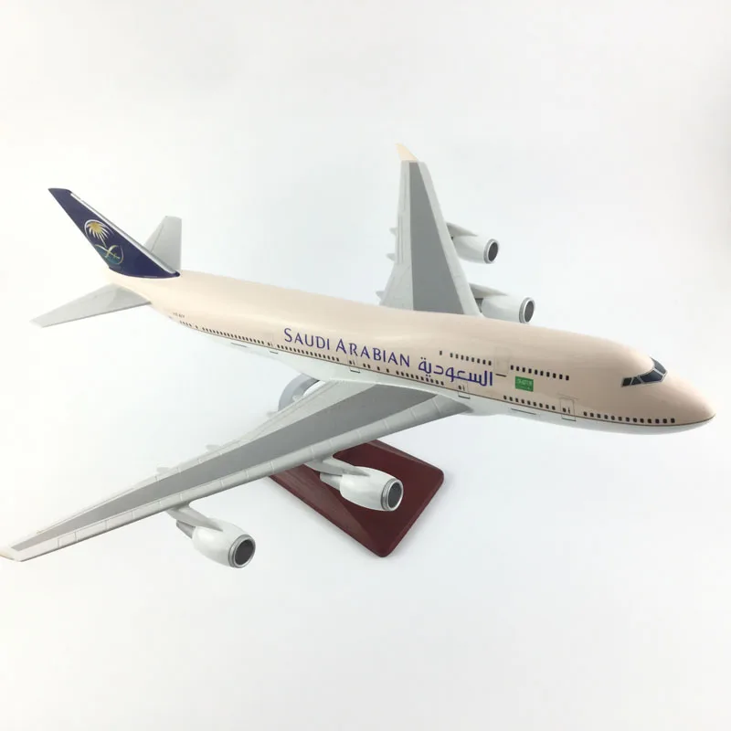 Бесплатная доставка 45-47 см B747 Саудовской Аравии металлическое основание и Смола