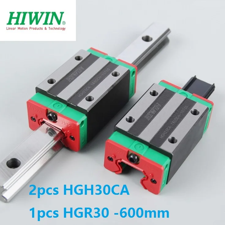 1 шт. 100% Оригинал Hiwin Линейная направляющая HGR30 L 600 мм + 2 HGH30CA узкий блок для