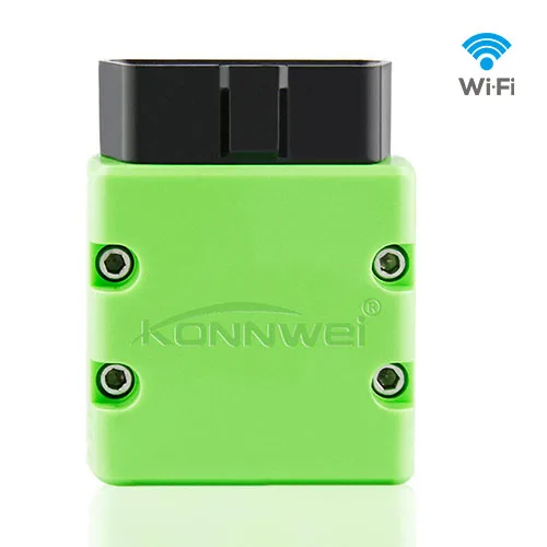 Green V1.5 ELM327 OBD2 сканер KONNWEI KW902 wifi автоматический сканер PIC25K80 диагностический инструмент ELM 327 считыватель кодов для Android и iPhone IOS - Цвет: Green