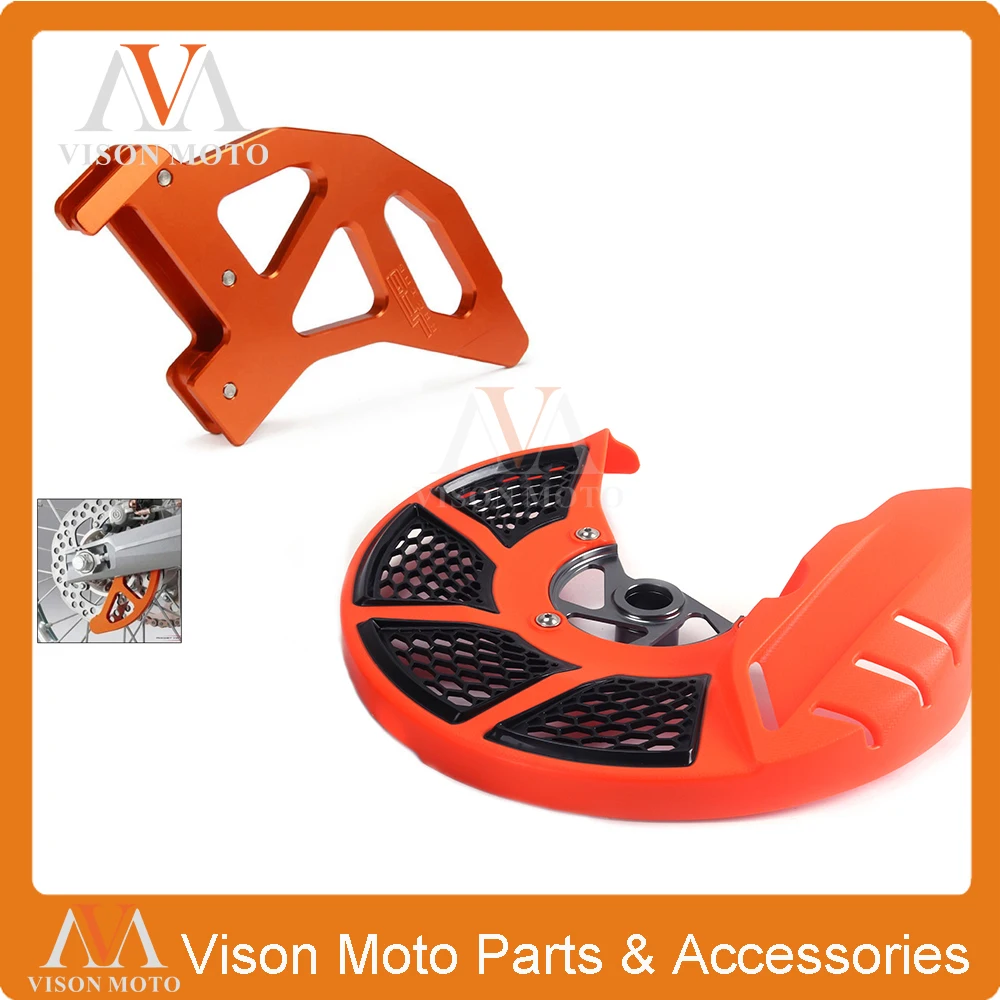 

Front and Rear Brake Disc Rotor Guard Cover Protection For KTM SX125 SX150 SX-F250 XC300 EXC300 2016 2017 SX-F EXC450 EXC500 EXC