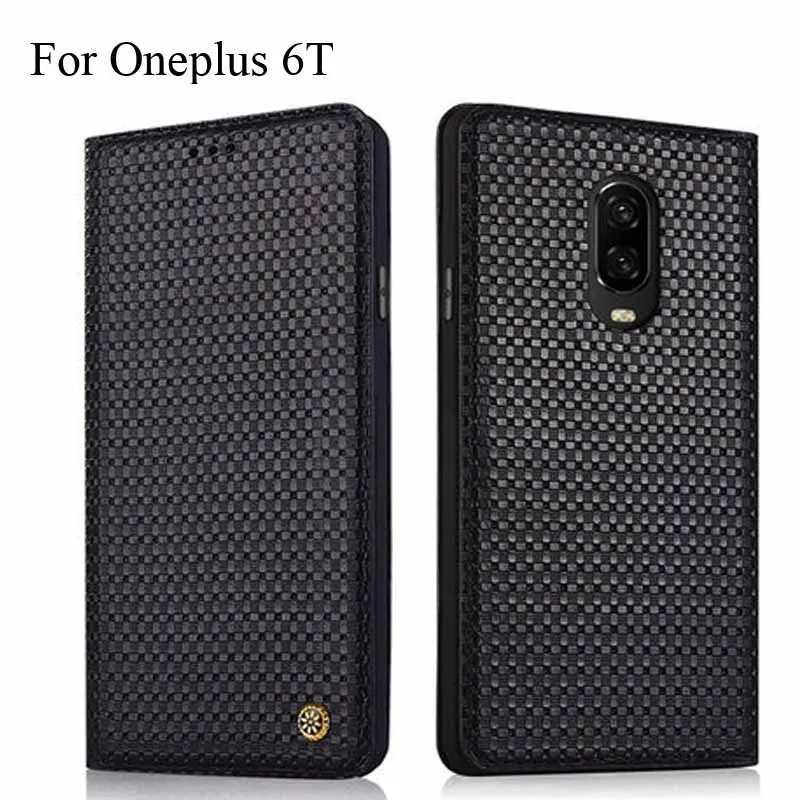 Чехол-книжка из натуральной кожи для Oneplus 6 T One Plus чехол-накладка Oneplus6T чехол |