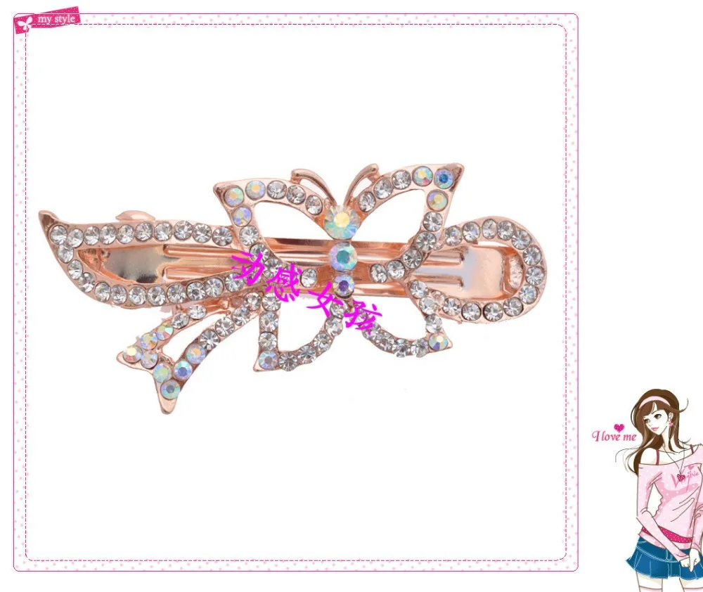 Crystal hair Accessory Hairpin Rhinestone Zircon Clip Pinch Cock Hair Pin Jewelry headwear | Украшения и аксессуары