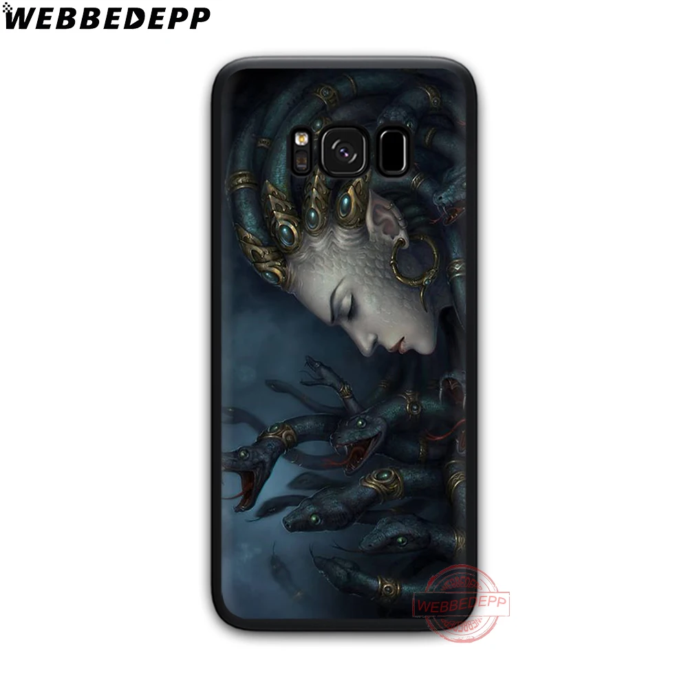 WEBBEDEPP Медуза мягкий чехол для телефона с изображением цветов Samsung S6 S7 край S8 S9 S10