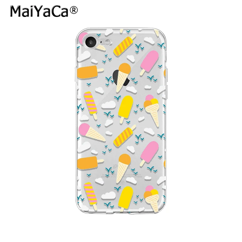 Мягкий высококачественный чехол для телефона MaiYaCa Food Donut Ice Cream Pizza Coffee из ТПУ iPhone X