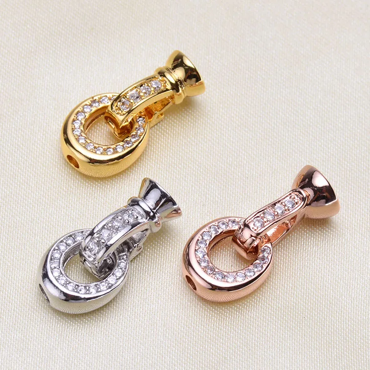 Jewelry Making Supplies High Quality Copper Zirconia Rhinestone Findings DIY Long Pearls Necklace Pendant Accessories Spacers | Украшения и