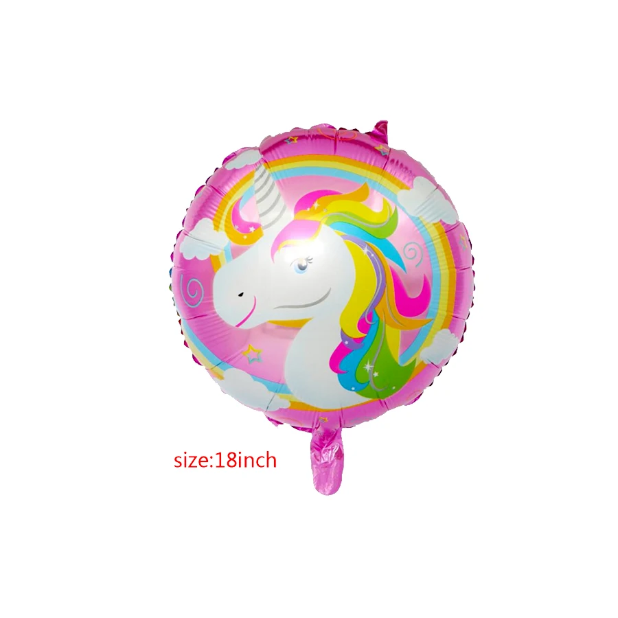 18 дюймов Единорог balony ИД Мубарак фольга шары с днем рождения единорог украшение