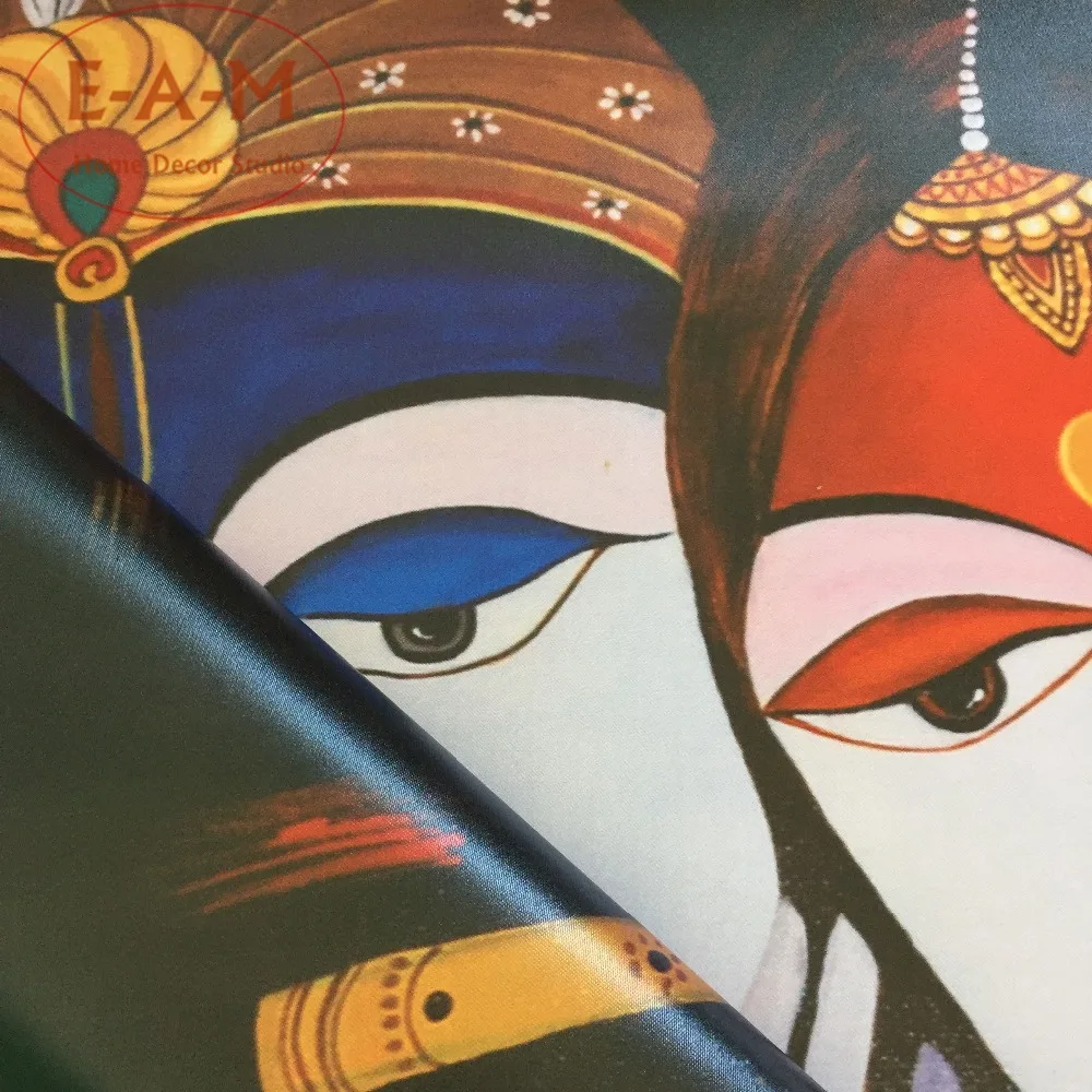 Krishna абстрактный индийский женский холст Художественная печать постер настенные