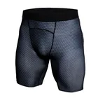Мужские компрессионные эластичные облегающие шорты Crossfit, спортивные быстросохнущие шорты для бега, мужские летние шорты для фитнеса бодибилдинга