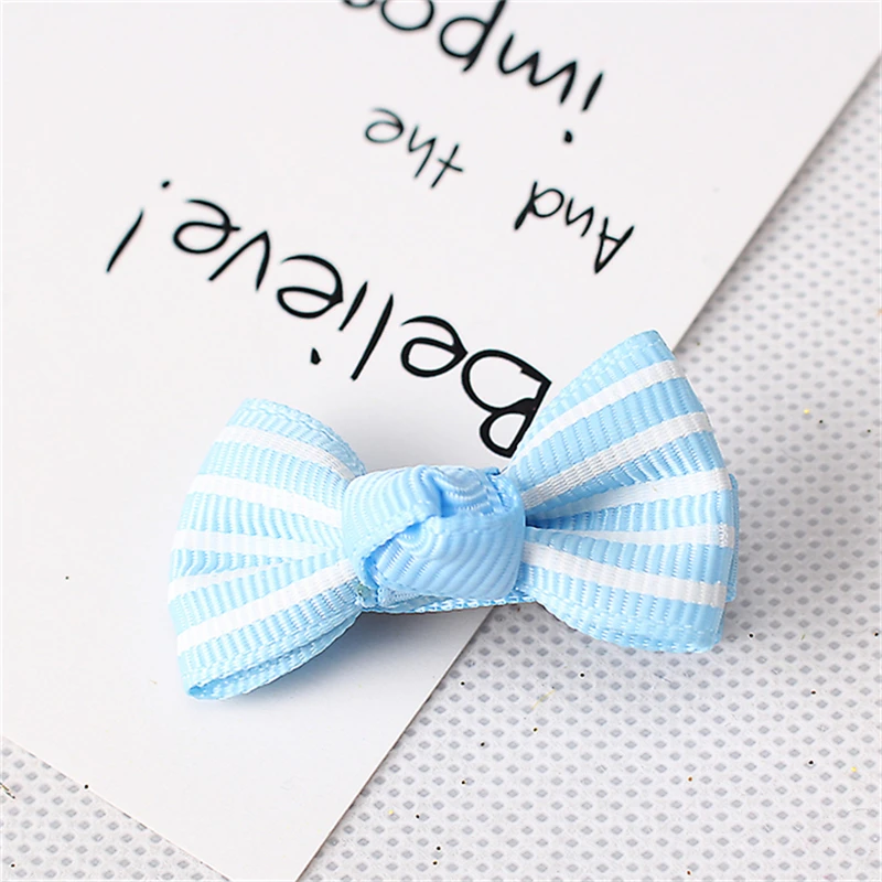 C 1PC Bow Hairpins Girls Hair Accessories Striped Pattern Butterfly Barrette Kids Ornaments Bow-knot | Детская одежда и обувь