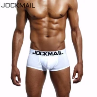 jockmail brand classic basic solid quality cotton mens underwear boxer shorts mens trunks sexy panties gay sleepwear underpants
