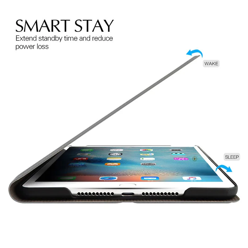 Ретро чехол с рисунком оленя для iPad 9 7 дюймов 2017 2018 PU кожаный магнитный смарт