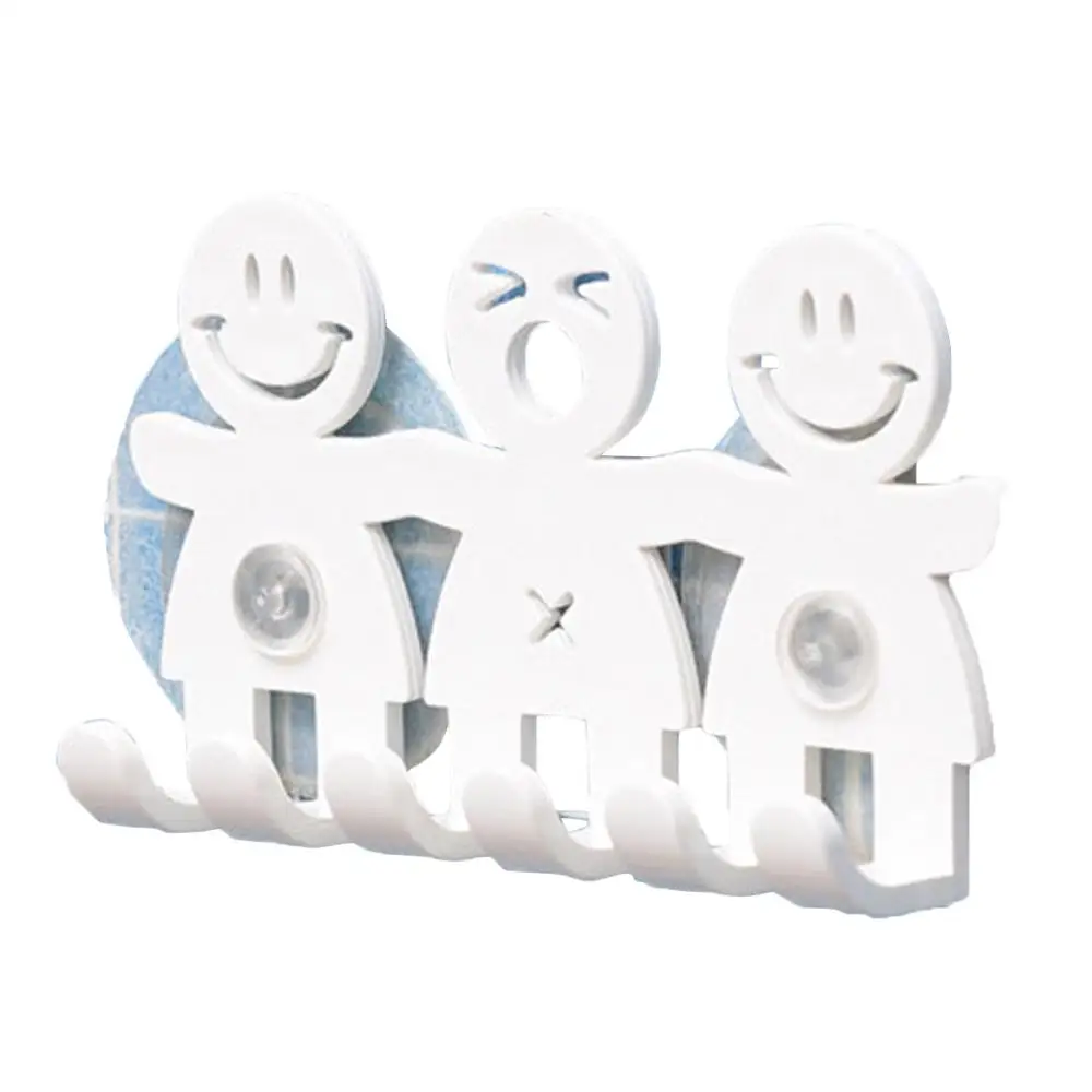 Мультяшный смайлик присоска 5-позиционный держатель для зубной щетки