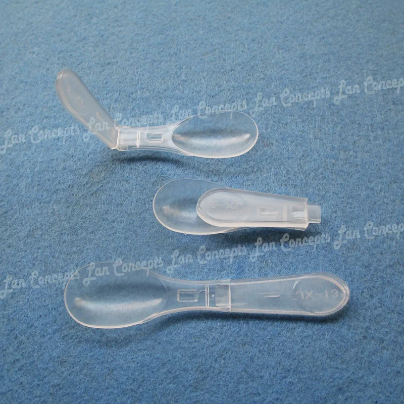 2 г складная пластиковая мерная ложка HDPE для медицинского молочного порошка