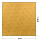 Энергетический Янтарный лист PEI 241x254 мм, 3D печать, Полиэфиримид, строительная поверхность, толщина 0,2 мм для Prusa i3 Mk3