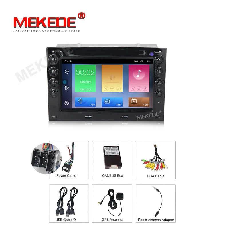 MEKEDE 2din HD 7 ''Автомобильный мультимедийный плеер Android 9,1 Automotivo для Renault Megane 2 ii 2006 2007 2008 2009 2010 с BT Wifi gps