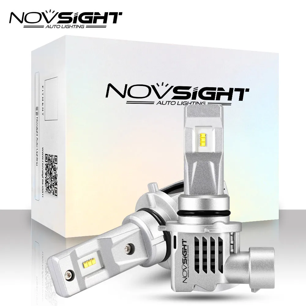 NOVSIGHT Новый H4 светодиодный турбо крутой вентилятор H7 H11 H8 светильник для головы