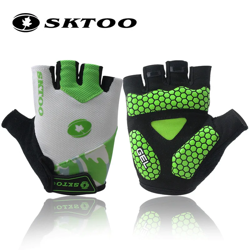 SKTOO лето велоспорт перчатки mtb велосипед половина finger лари pad дышащий