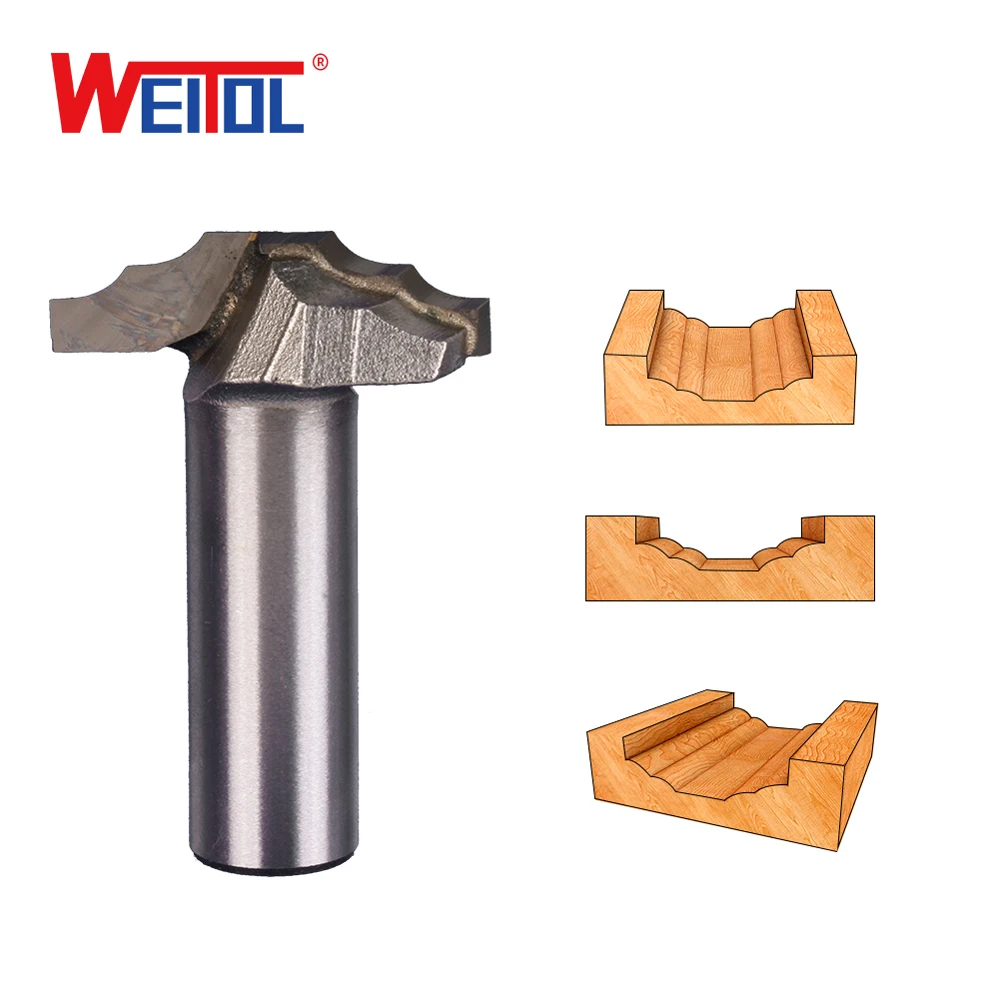 WeiTol 1 шт. 1/4 &quotхвостовик деревообрабатывающая дверная рама фрезы для дерева